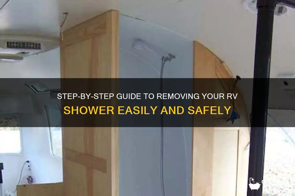 how to remove rv shower
