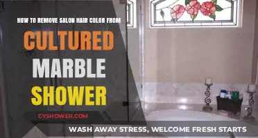 Effective Tips to Remove Salon Hair Dye from Cultured Marble Showers