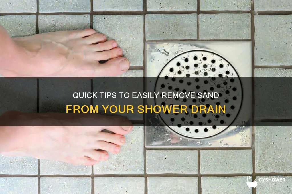 how to remove sand from shower drain