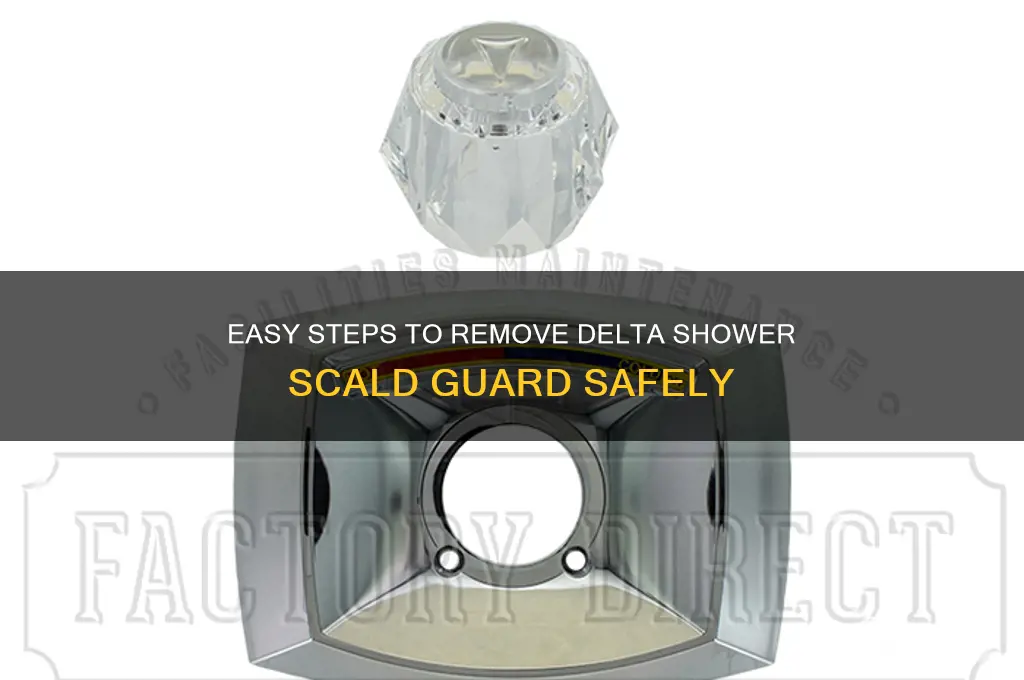 how to remove scald guard from delta shower