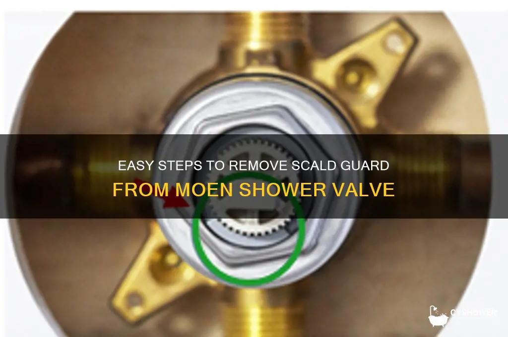 how to remove scald guard from moen shower
