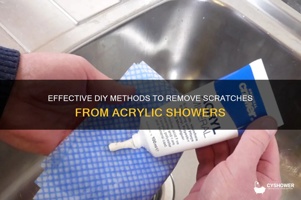 how to remove scratches from acrylic shower