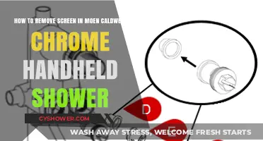 Easy Guide to Removing Moen Caldwell Chrome Handheld Shower Screen