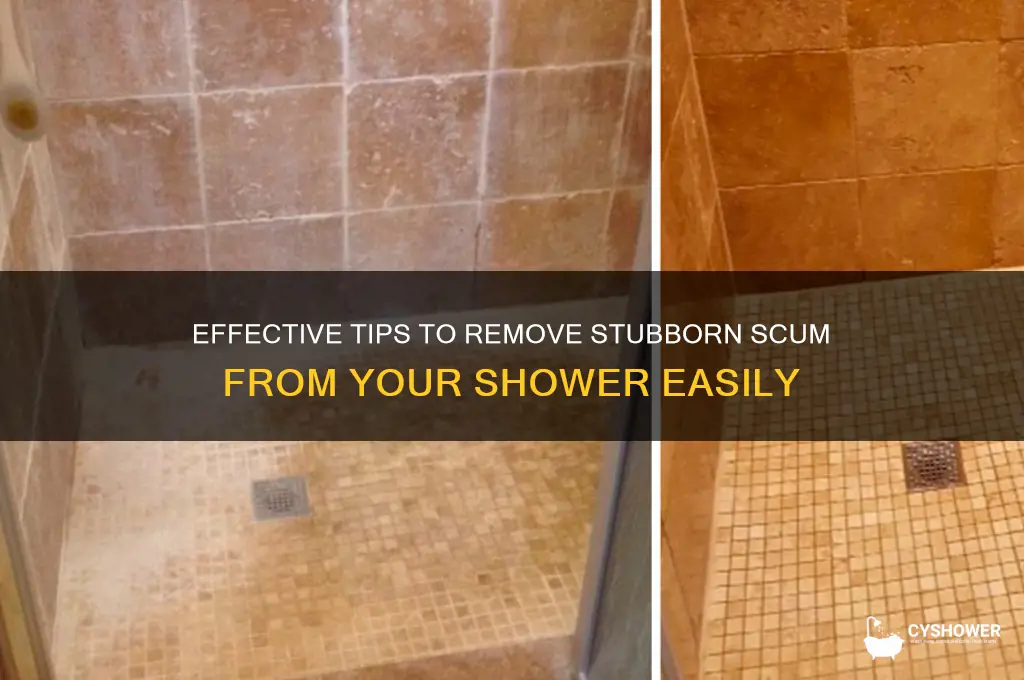 how to remove scum from shower