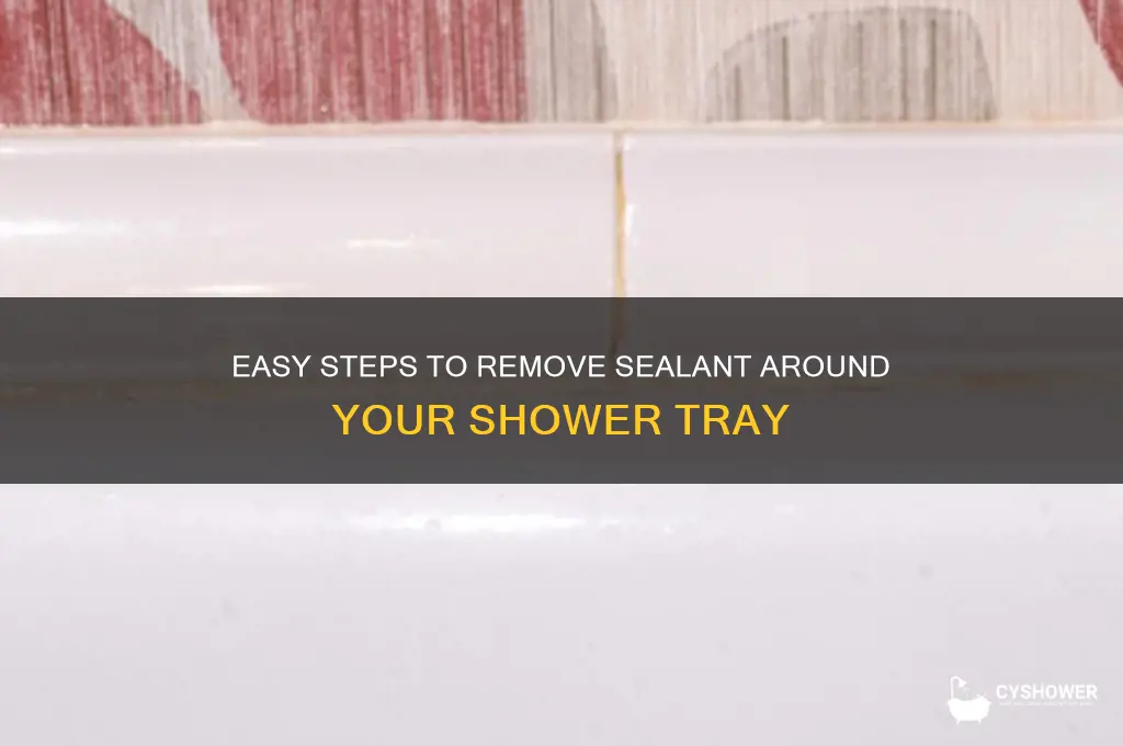 how to remove sealant around shower tray