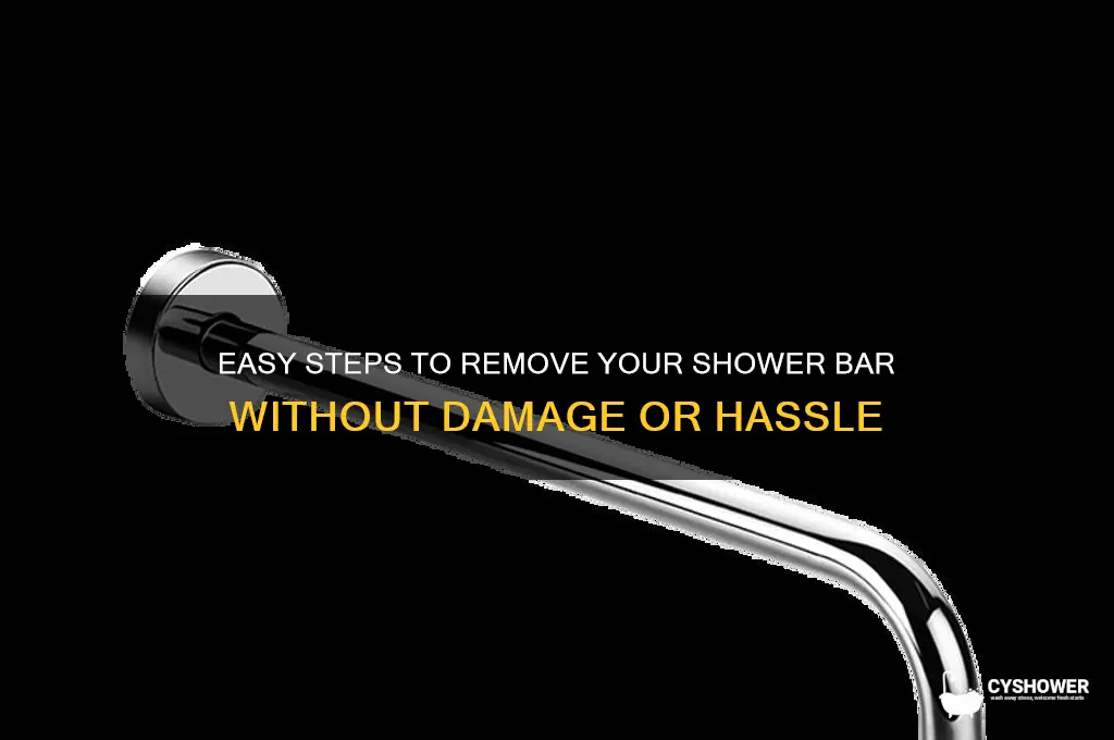 how to remove shower bar