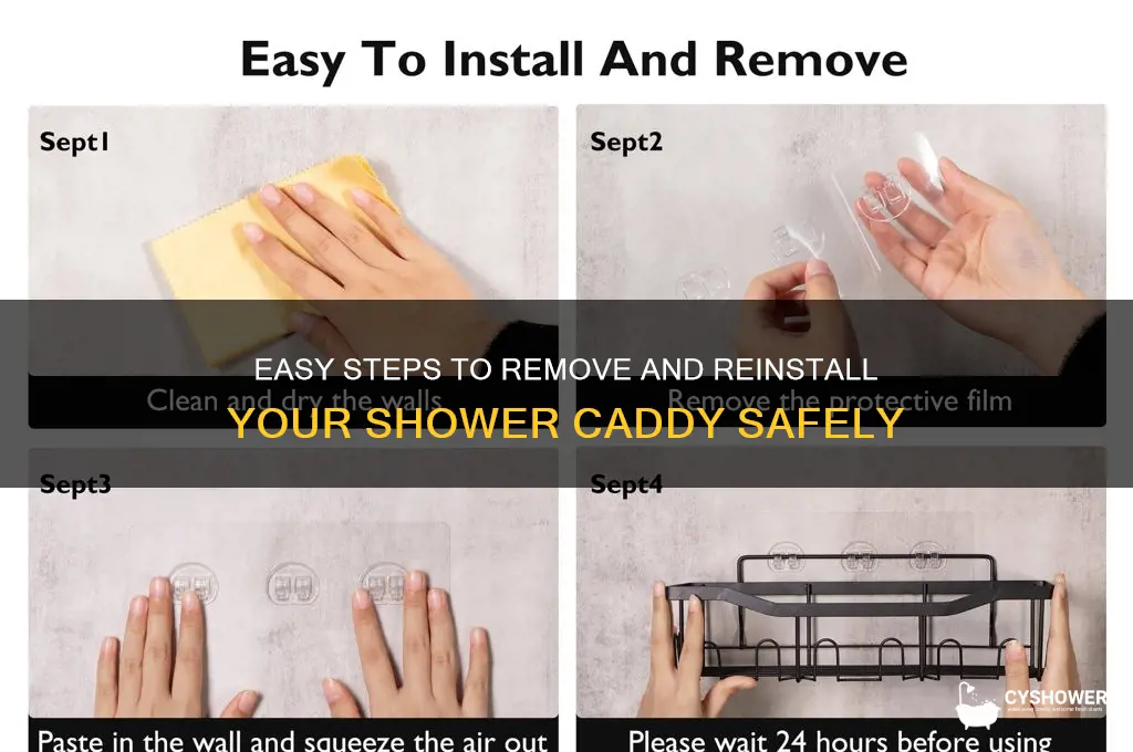 how to remove shower caddy