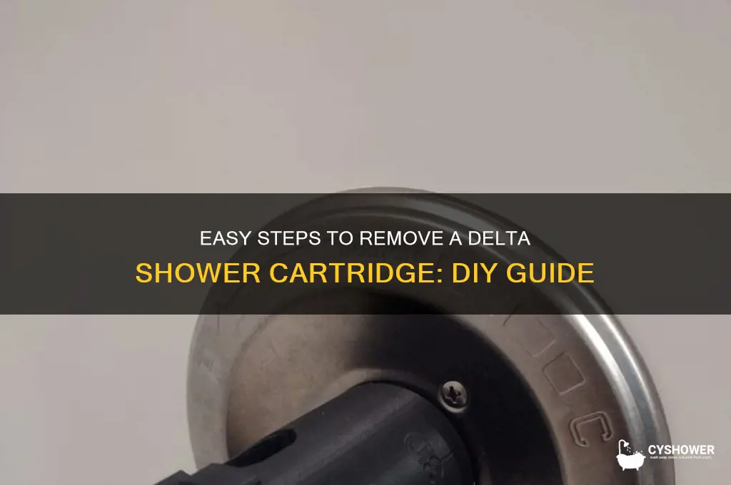 how to remove shower cartridge delta