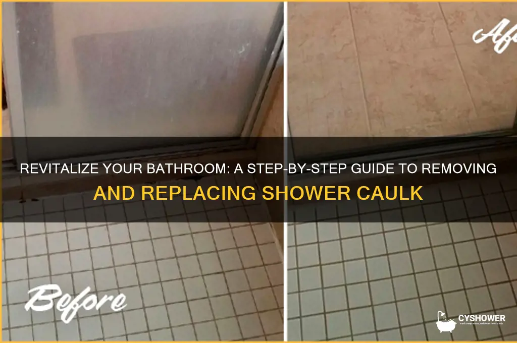 how to remove shower caulk and replace