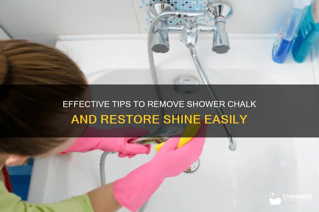 how to remove shower chalk