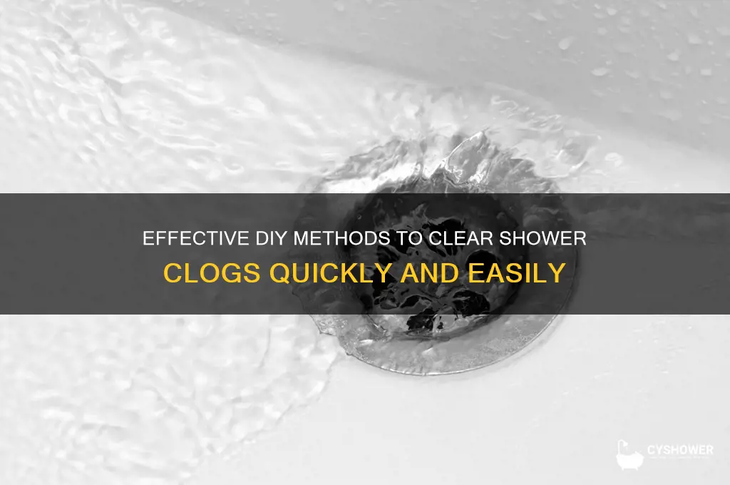 how to remove shower clog