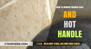Easy DIY Guide: Removing Shower Cold and Hot Handles Step-by-Step