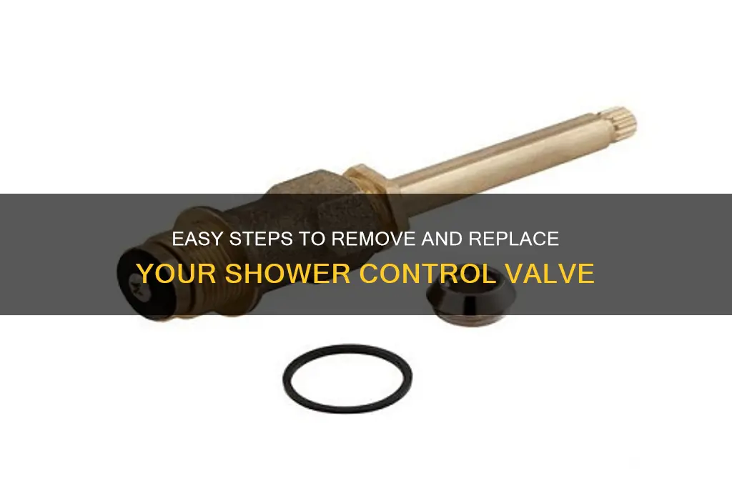 how to remove shower control valve