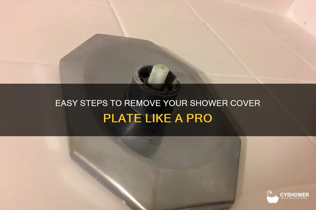 how to remove shower cover plate