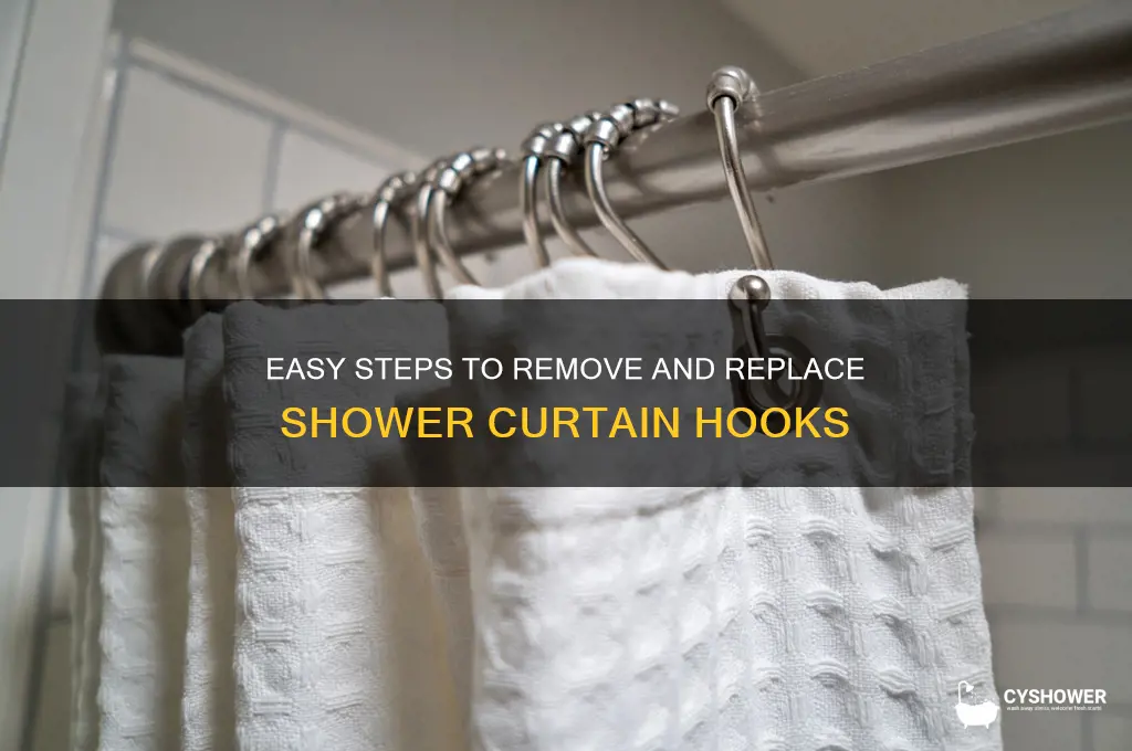 how to remove shower curtain hooks