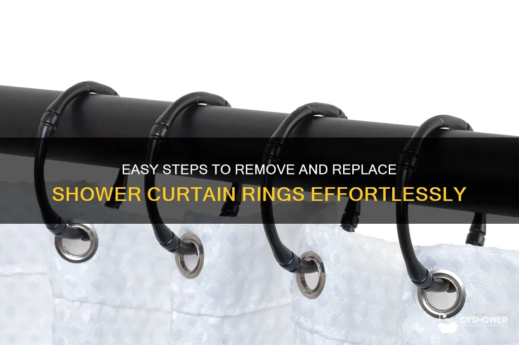 how to remove shower curtain rings