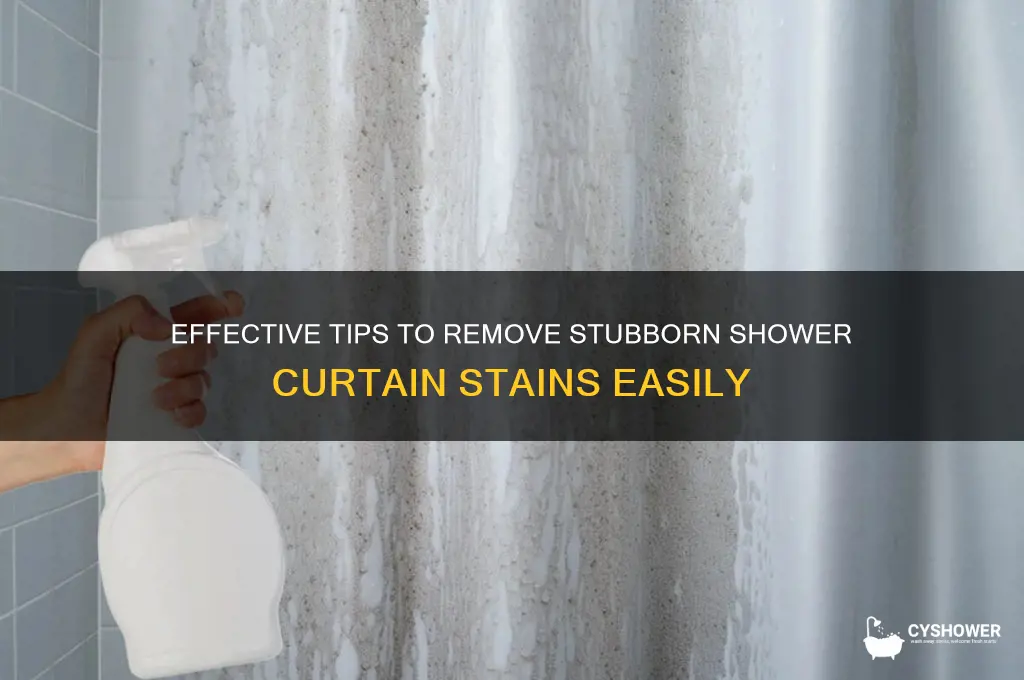 how to remove shower curtain stains