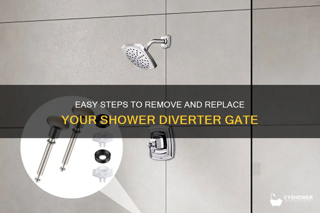 how to remove shower diverter gate