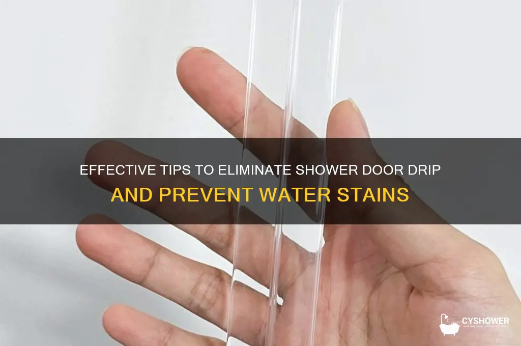 how to remove shower door drip