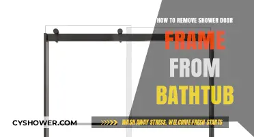 Easy Steps to Remove Shower Door Frame from Bathtub