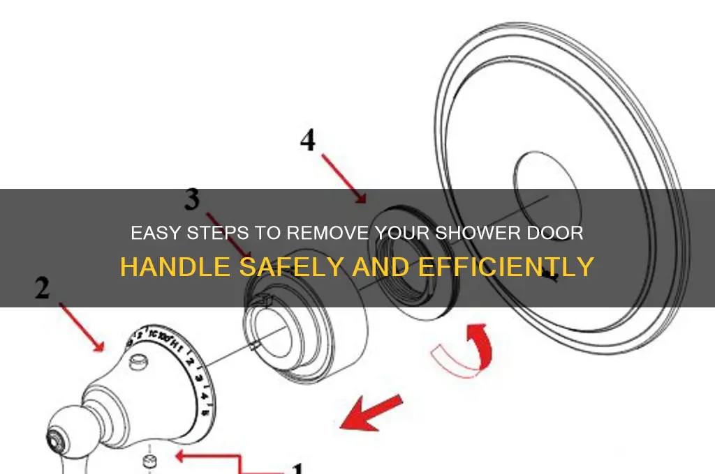 how to remove shower door handle