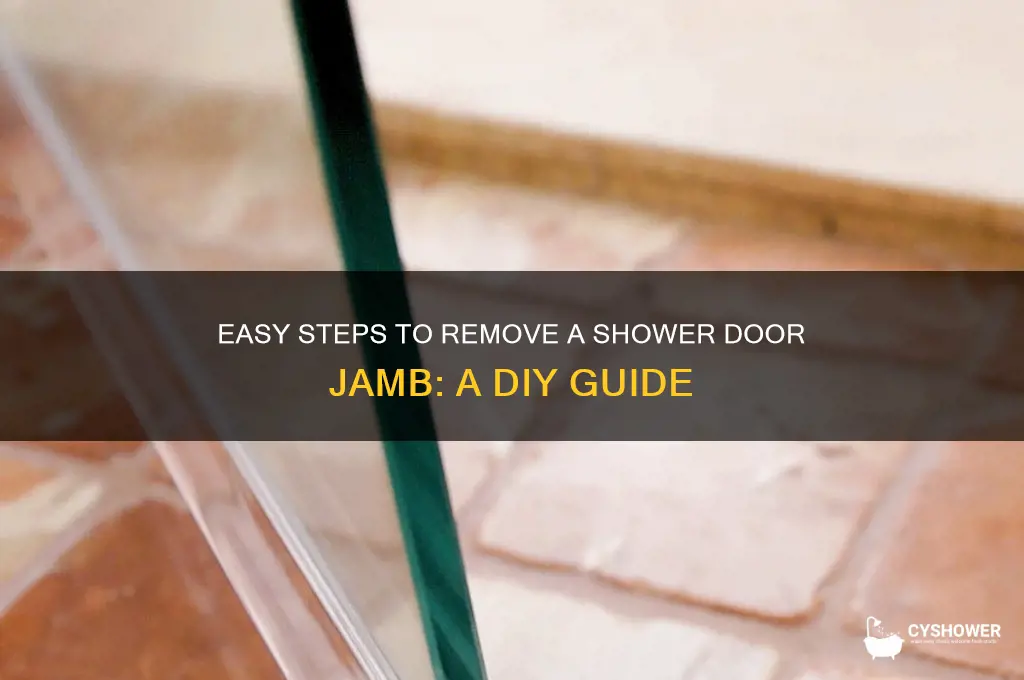 how to remove shower door jamb