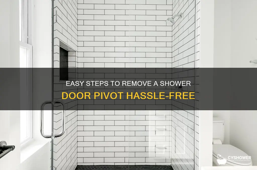how to remove shower door pivot