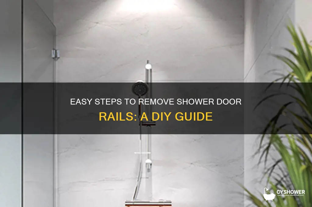 how to remove shower door rails