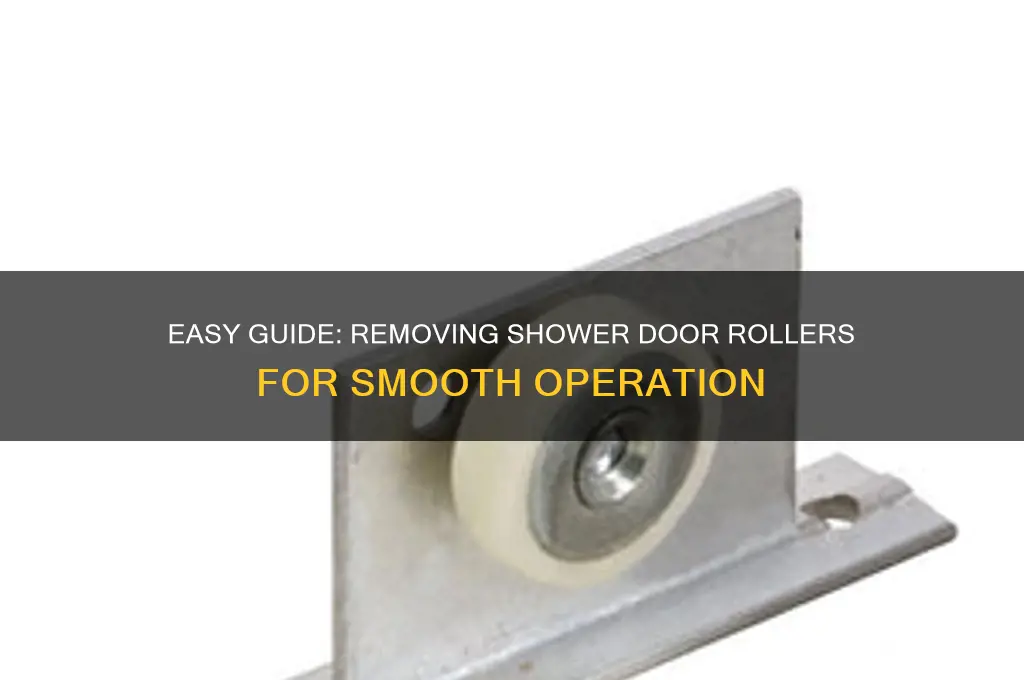 how to remove shower door rollers