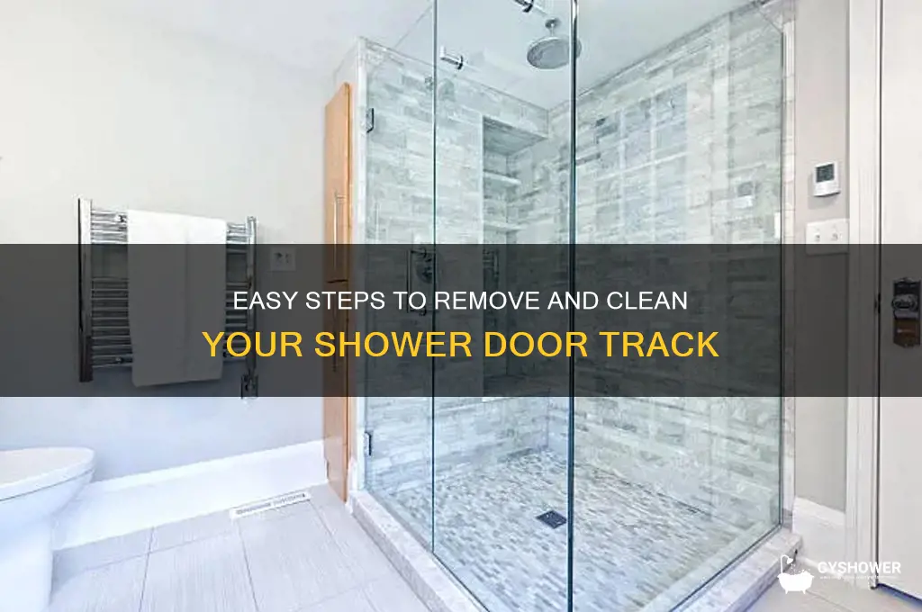 how to remove shower door track