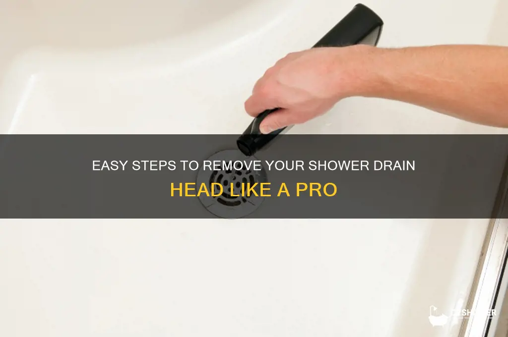 how to remove shower drain head