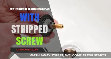 Fixing a Stripped Screw: Easy Shower Drain Plug Removal Guide