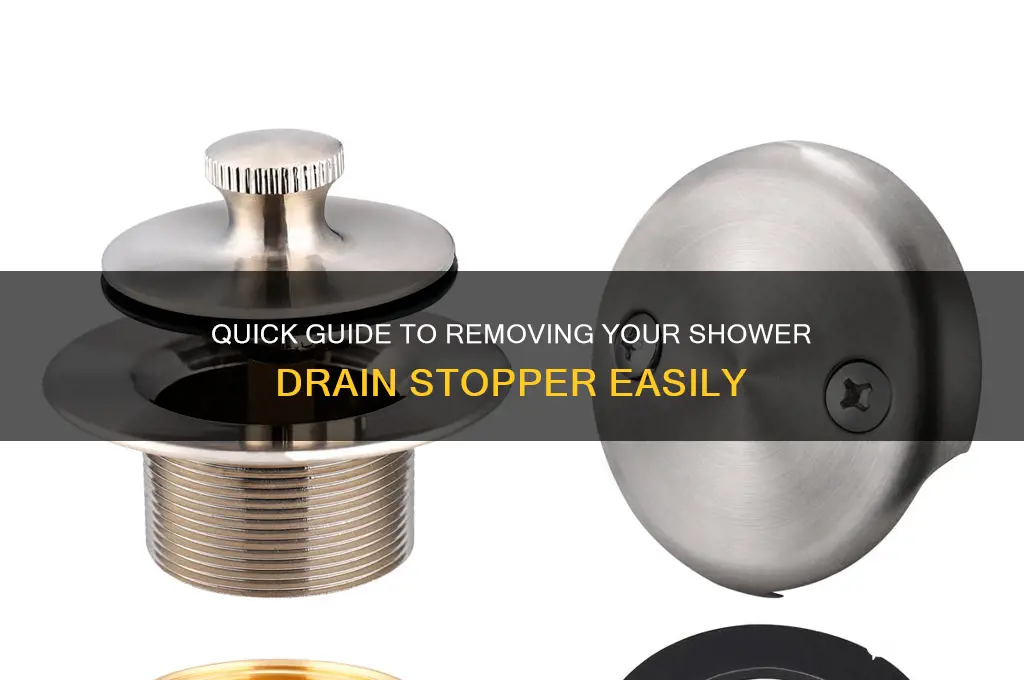 how to remove shower drain stopper