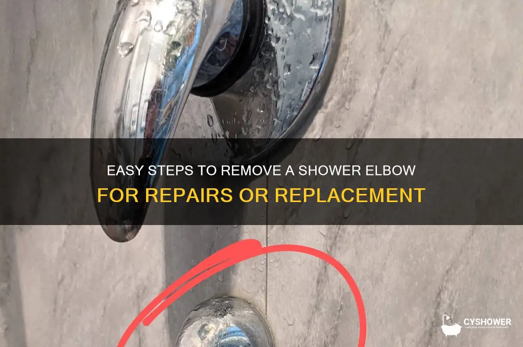how to remove shower elbow