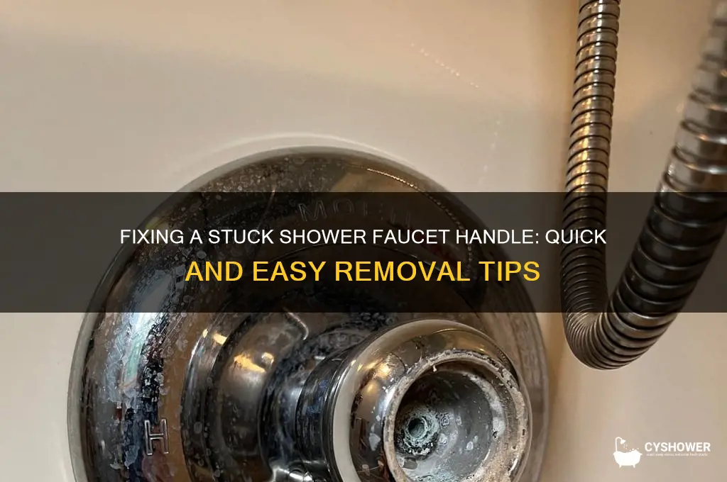 how to remove shower faucet frozen handle