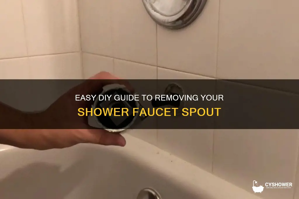 how to remove shower faucet spout