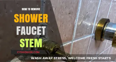 Easy Steps to Remove a Shower Faucet Stem Yourself