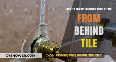 Removing Shower Faucet Stems Behind Tile: A Step-by-Step DIY Guide
