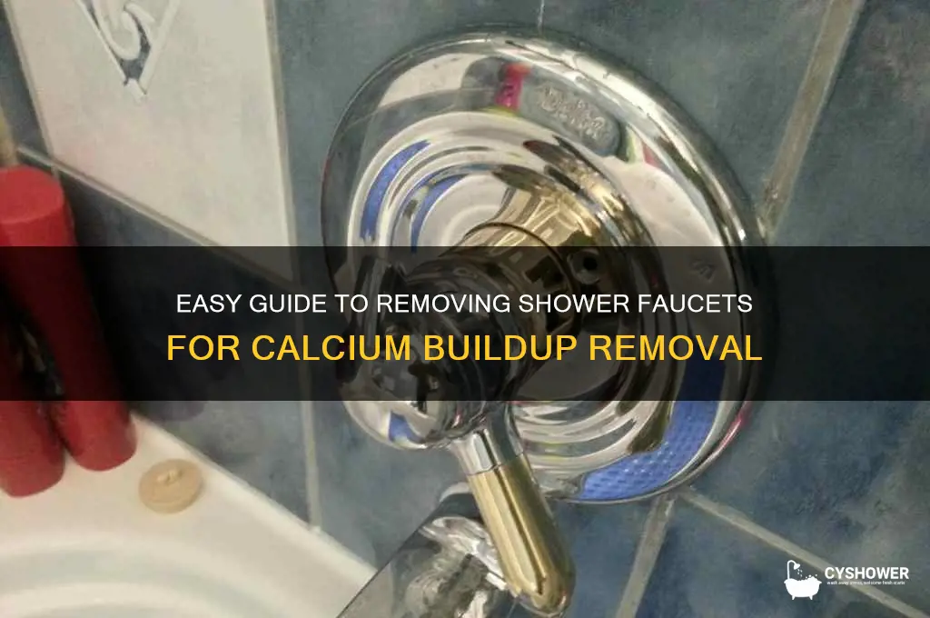 how to remove shower faucet to remove alcium