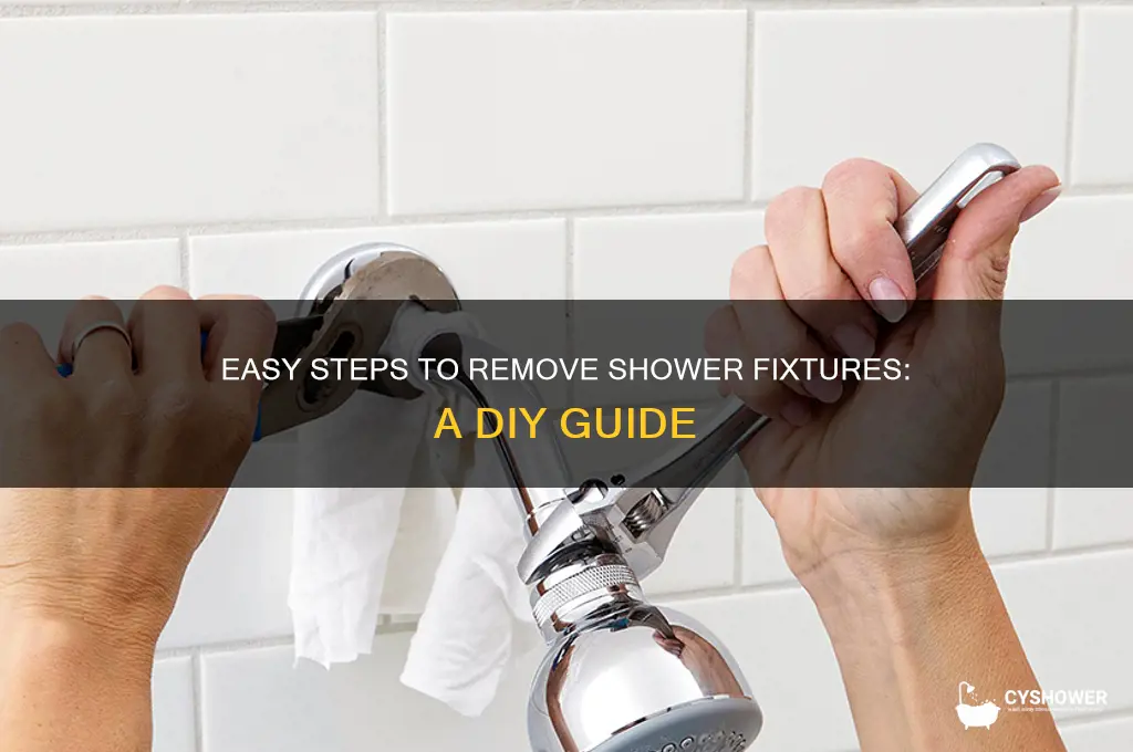 how to remove shower fixtures