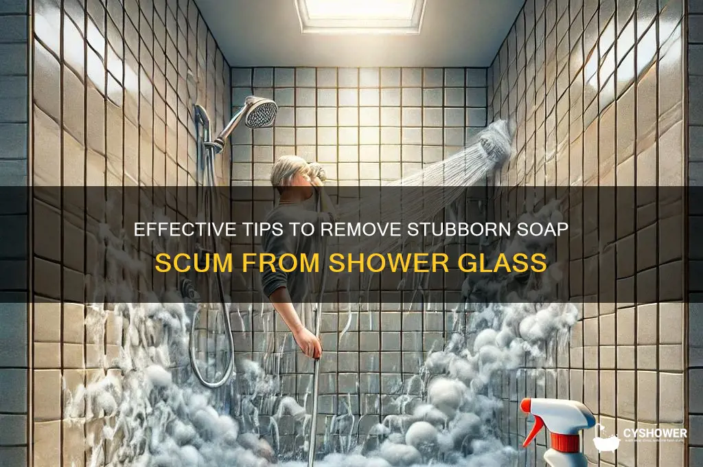 how to remove shower glass full of soap scum