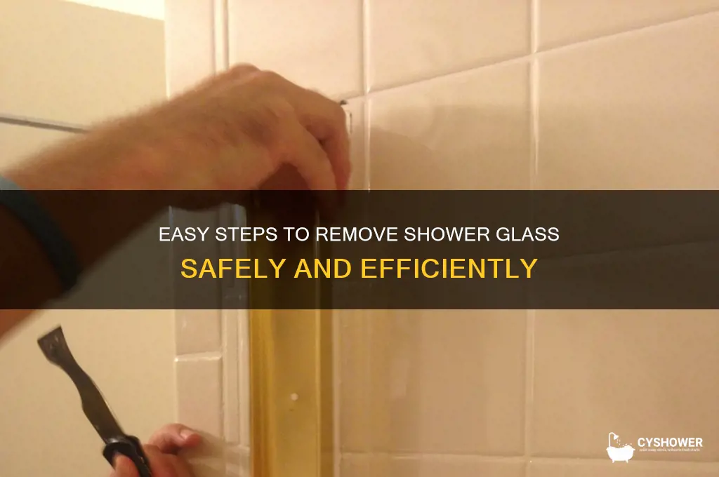 how to remove shower glass