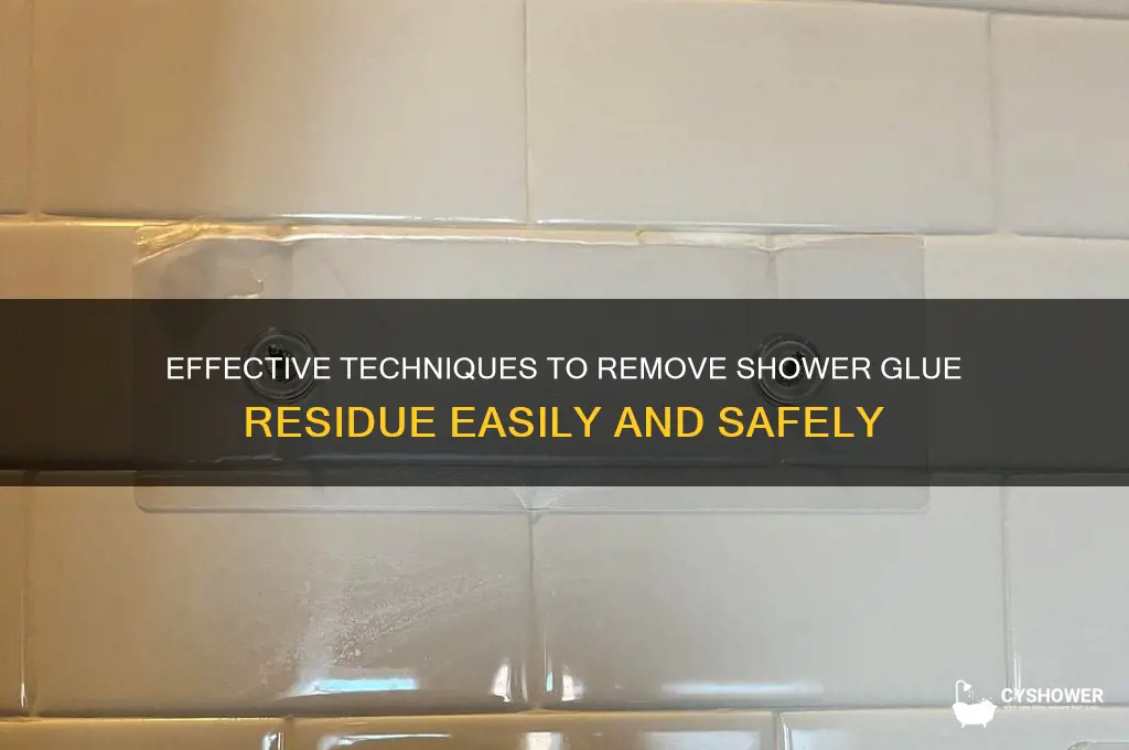 how to remove shower glue
