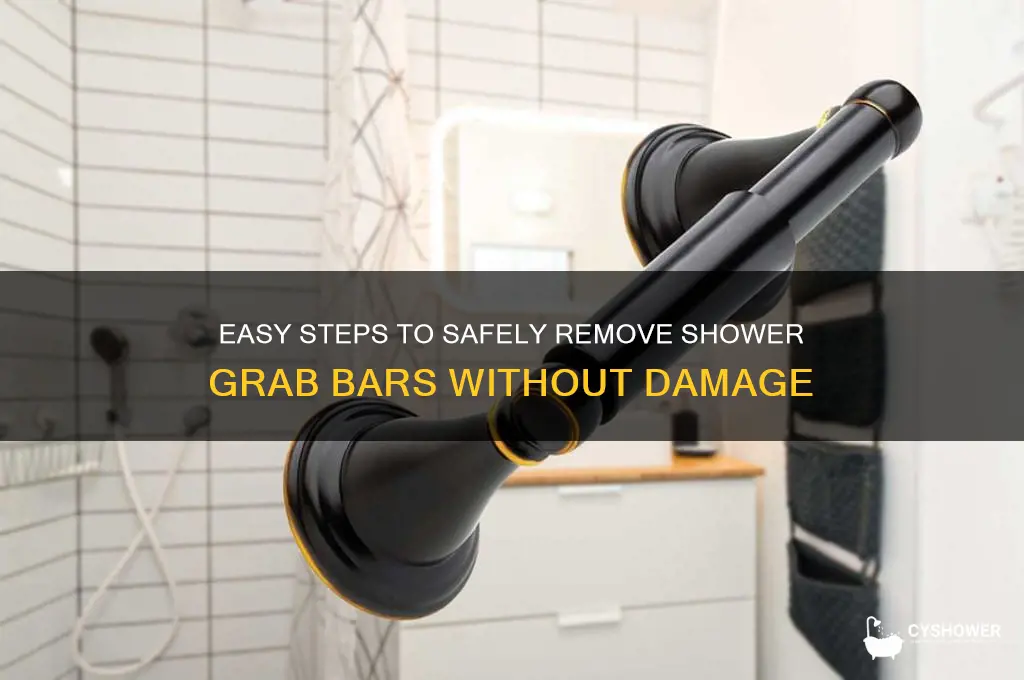 how to remove shower grab bars