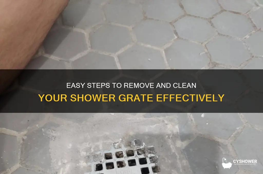how to remove shower grate