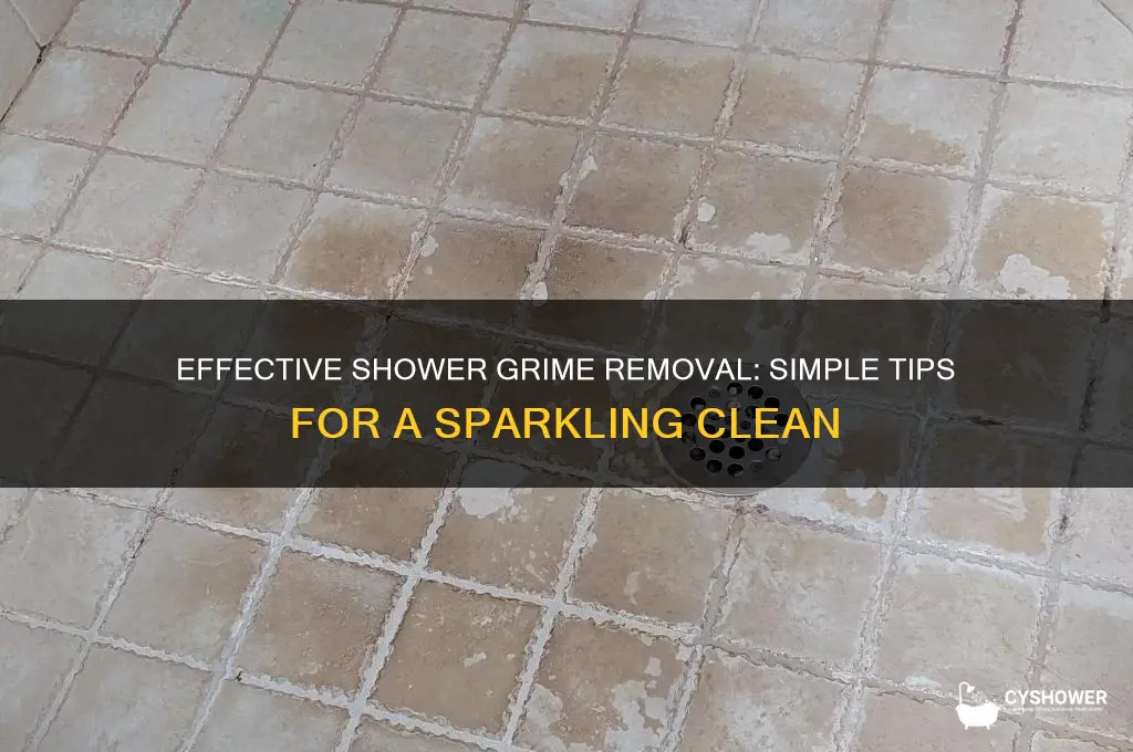 how to remove shower grime