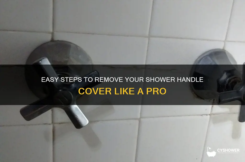 how to remove shower handle cover