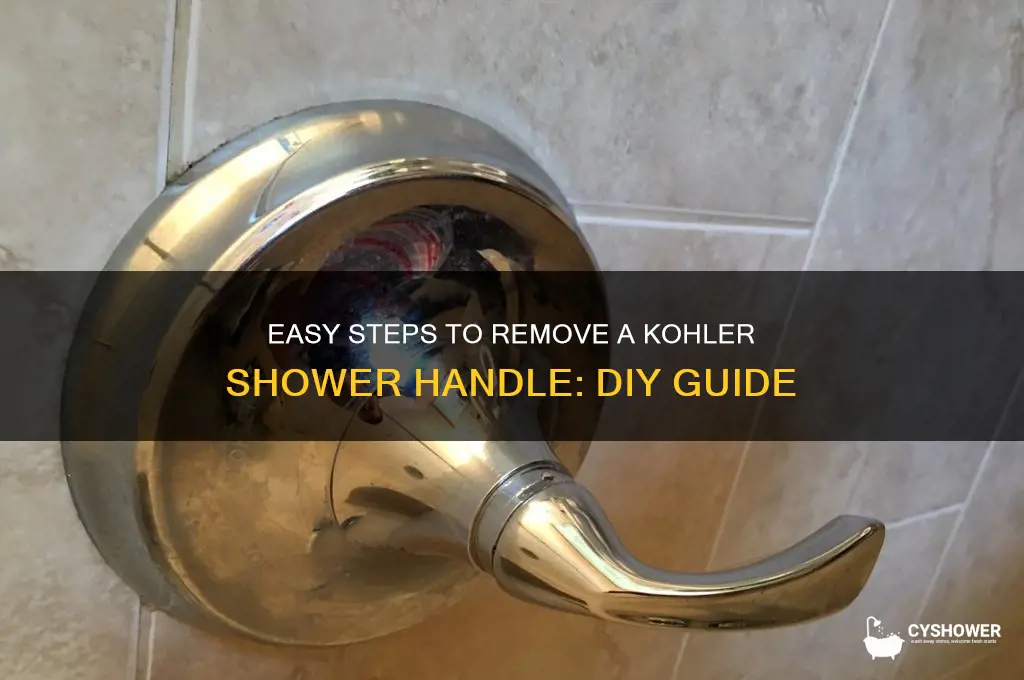 how to remove shower handle kohler