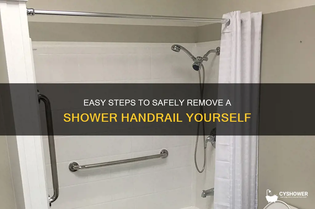 how to remove shower handrail
