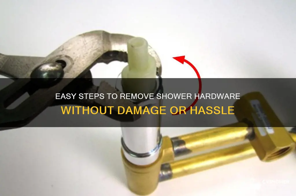 how to remove shower hardware